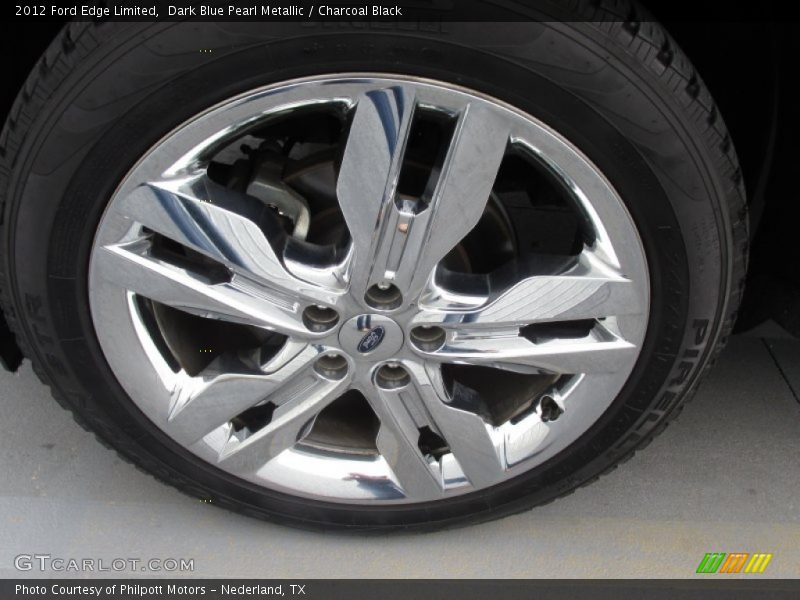 Dark Blue Pearl Metallic / Charcoal Black 2012 Ford Edge Limited