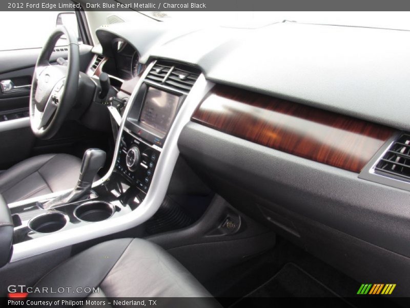Dark Blue Pearl Metallic / Charcoal Black 2012 Ford Edge Limited
