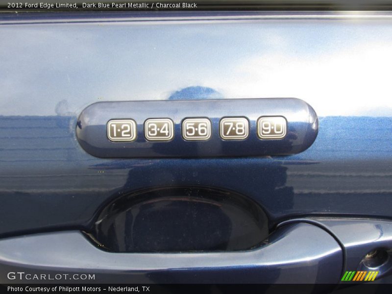 Dark Blue Pearl Metallic / Charcoal Black 2012 Ford Edge Limited