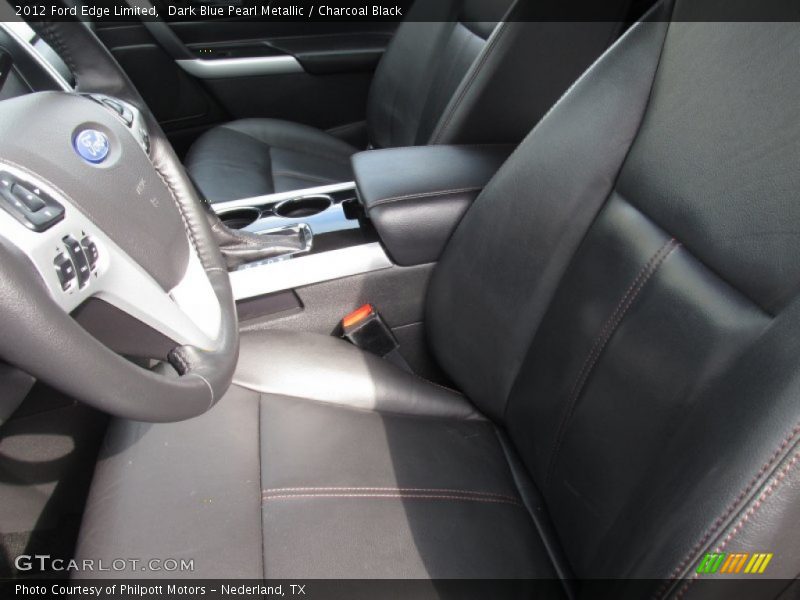 Dark Blue Pearl Metallic / Charcoal Black 2012 Ford Edge Limited