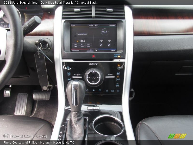 Dark Blue Pearl Metallic / Charcoal Black 2012 Ford Edge Limited