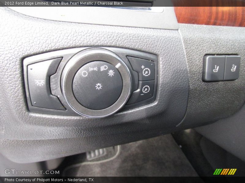 Dark Blue Pearl Metallic / Charcoal Black 2012 Ford Edge Limited