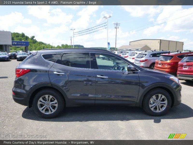 Platinum Graphite / Beige 2015 Hyundai Santa Fe Sport 2.4 AWD