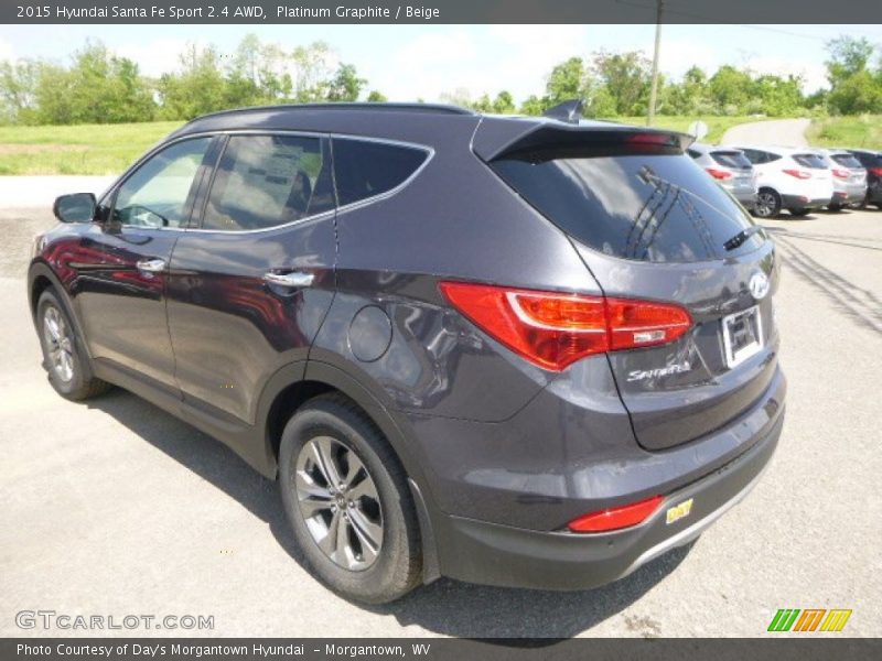 Platinum Graphite / Beige 2015 Hyundai Santa Fe Sport 2.4 AWD