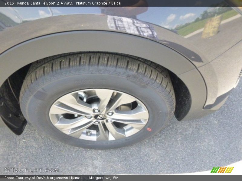 Platinum Graphite / Beige 2015 Hyundai Santa Fe Sport 2.4 AWD