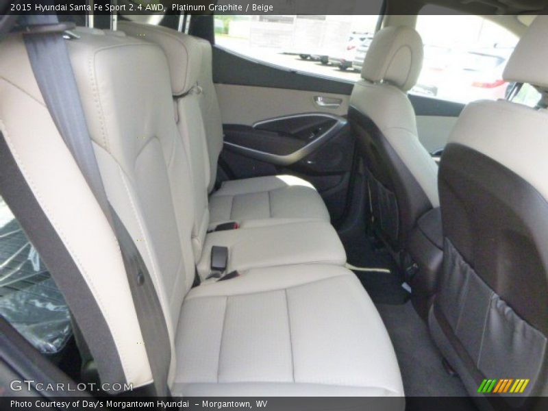 Platinum Graphite / Beige 2015 Hyundai Santa Fe Sport 2.4 AWD