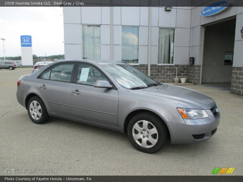 Steel Gray / Gray 2008 Hyundai Sonata GLS