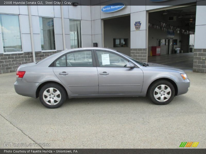 Steel Gray / Gray 2008 Hyundai Sonata GLS