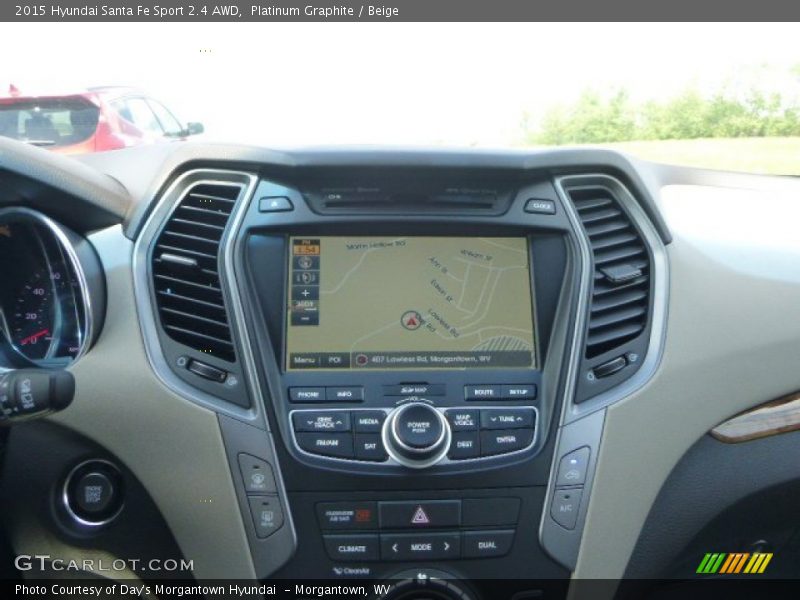 Platinum Graphite / Beige 2015 Hyundai Santa Fe Sport 2.4 AWD