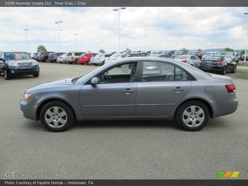 Steel Gray / Gray 2008 Hyundai Sonata GLS