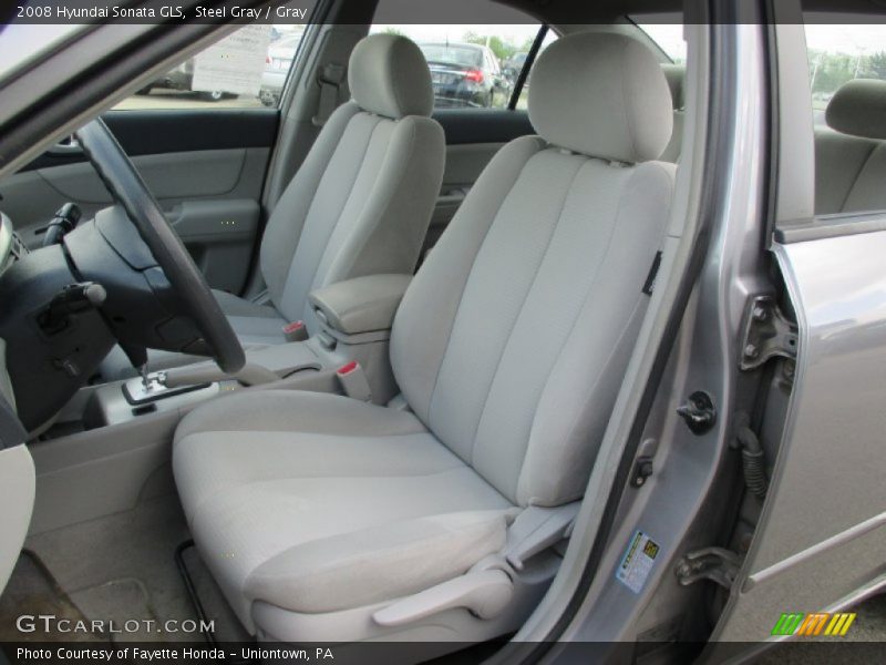 Steel Gray / Gray 2008 Hyundai Sonata GLS