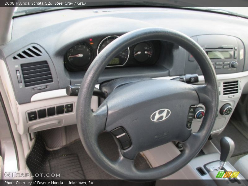 Steel Gray / Gray 2008 Hyundai Sonata GLS