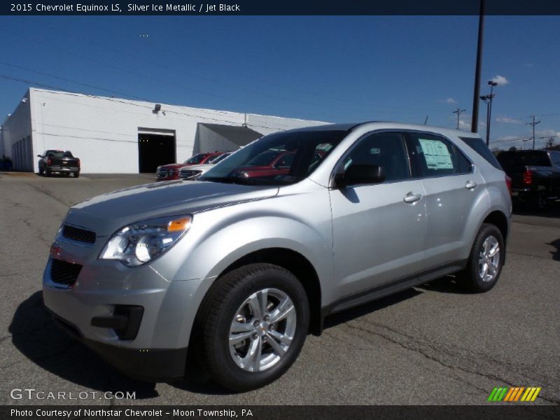 Silver Ice Metallic / Jet Black 2015 Chevrolet Equinox LS