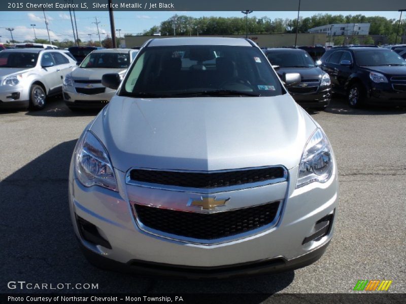 Silver Ice Metallic / Jet Black 2015 Chevrolet Equinox LS