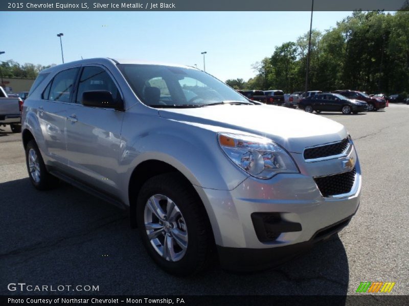 Silver Ice Metallic / Jet Black 2015 Chevrolet Equinox LS