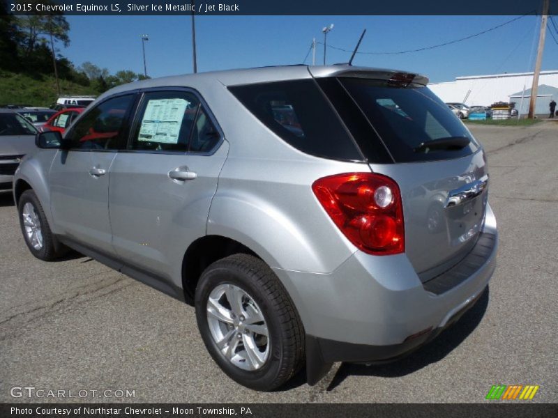 Silver Ice Metallic / Jet Black 2015 Chevrolet Equinox LS