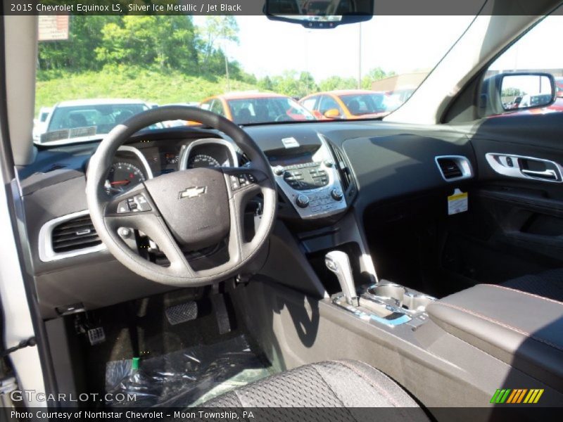 Silver Ice Metallic / Jet Black 2015 Chevrolet Equinox LS