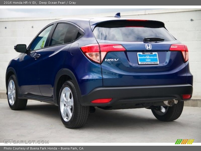 Deep Ocean Pearl / Gray 2016 Honda HR-V EX