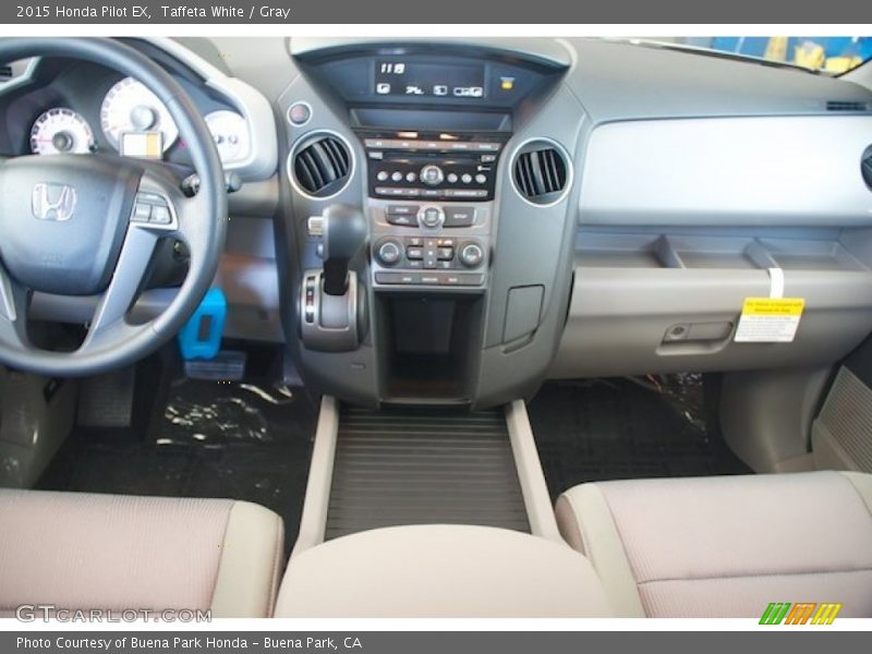 Taffeta White / Gray 2015 Honda Pilot EX