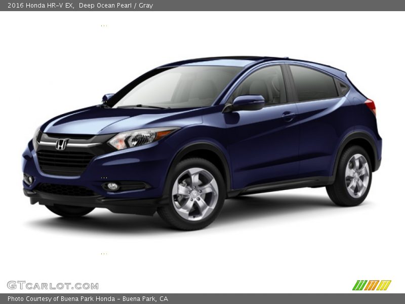 Deep Ocean Pearl / Gray 2016 Honda HR-V EX