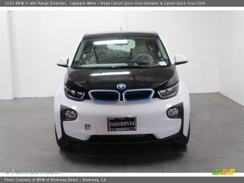 Capparis White / Mega Carum Spice Grey Sensatec & Carum Spice Grey Cloth 2015 BMW i3 with Range Extender