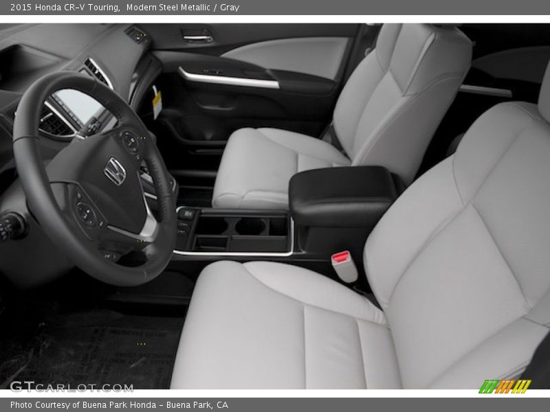 Modern Steel Metallic / Gray 2015 Honda CR-V Touring