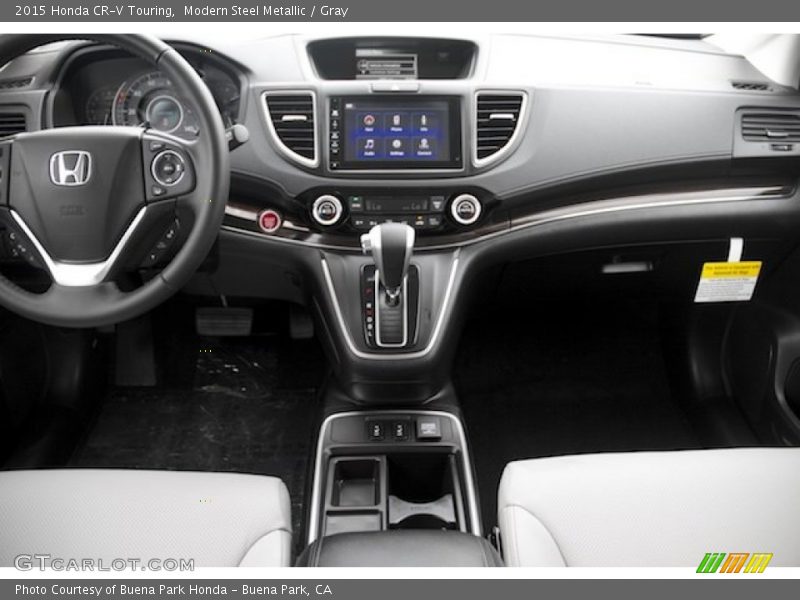 Modern Steel Metallic / Gray 2015 Honda CR-V Touring