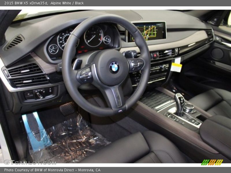 Alpine White / Black 2015 BMW X5 xDrive35d