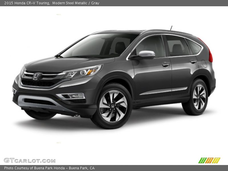 Modern Steel Metallic / Gray 2015 Honda CR-V Touring