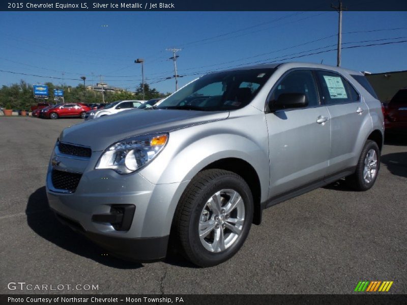 Silver Ice Metallic / Jet Black 2015 Chevrolet Equinox LS