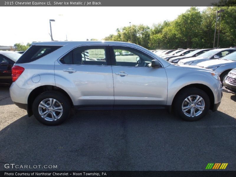 Silver Ice Metallic / Jet Black 2015 Chevrolet Equinox LS