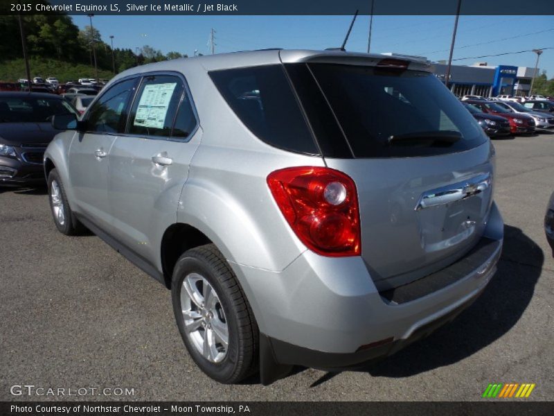 Silver Ice Metallic / Jet Black 2015 Chevrolet Equinox LS