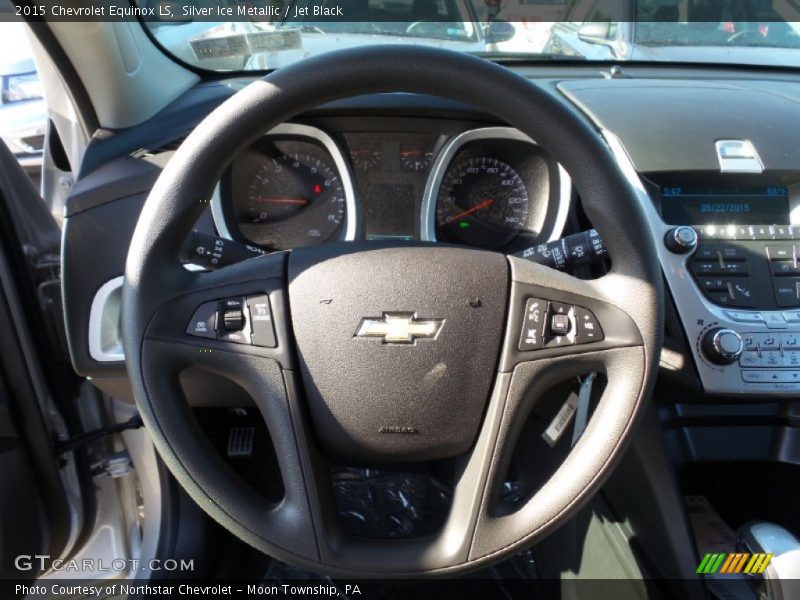 Silver Ice Metallic / Jet Black 2015 Chevrolet Equinox LS