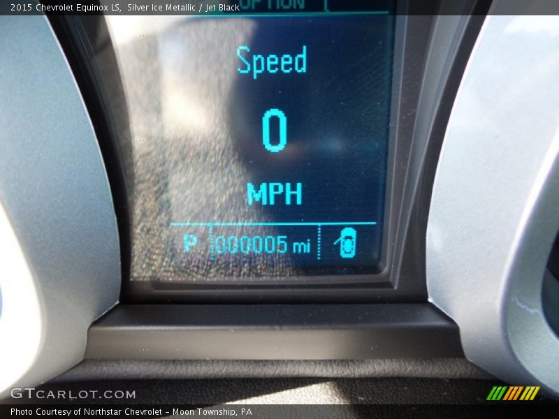 Silver Ice Metallic / Jet Black 2015 Chevrolet Equinox LS