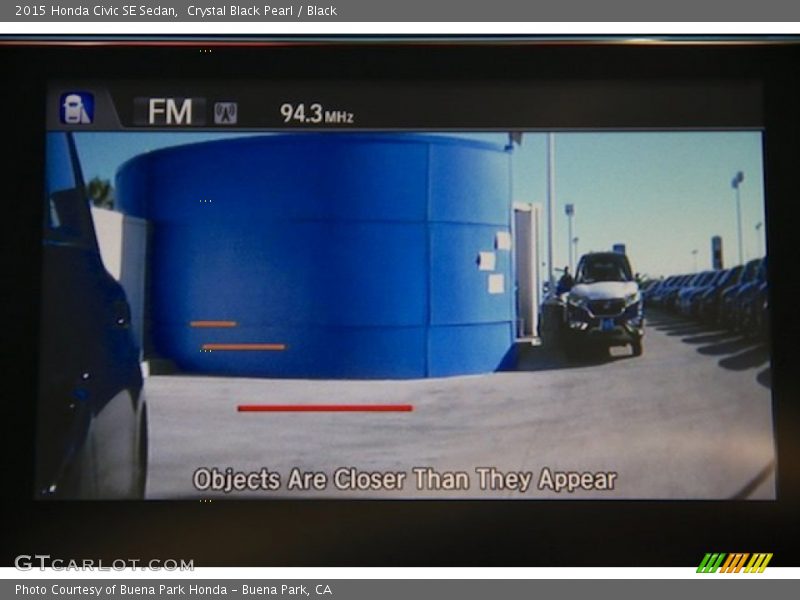 Crystal Black Pearl / Black 2015 Honda Civic SE Sedan