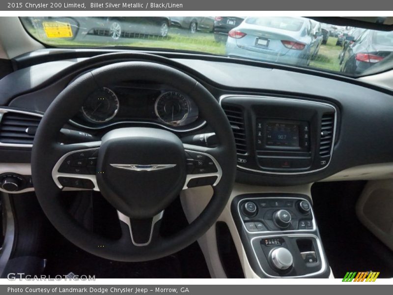 Billet Silver Metallic / Black/Linen 2015 Chrysler 200 Limited