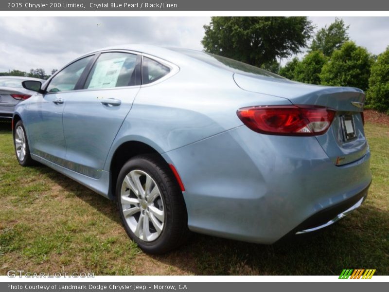 Crystal Blue Pearl / Black/Linen 2015 Chrysler 200 Limited