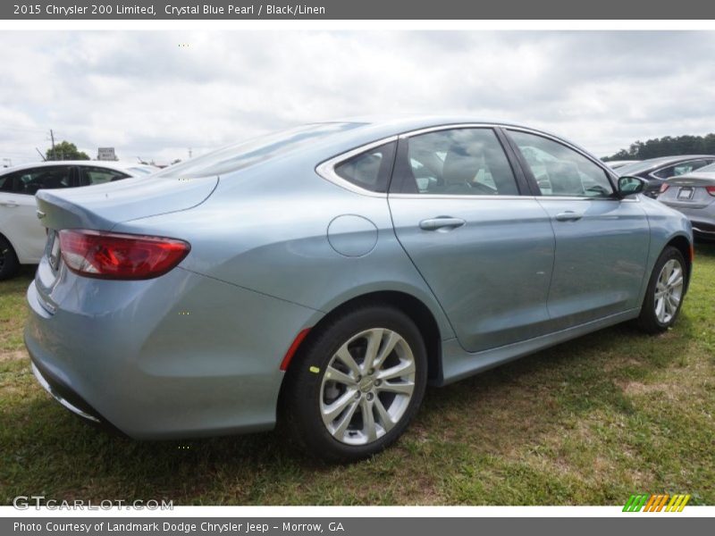 Crystal Blue Pearl / Black/Linen 2015 Chrysler 200 Limited