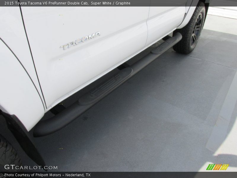 Super White / Graphite 2015 Toyota Tacoma V6 PreRunner Double Cab