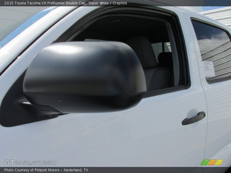 Super White / Graphite 2015 Toyota Tacoma V6 PreRunner Double Cab