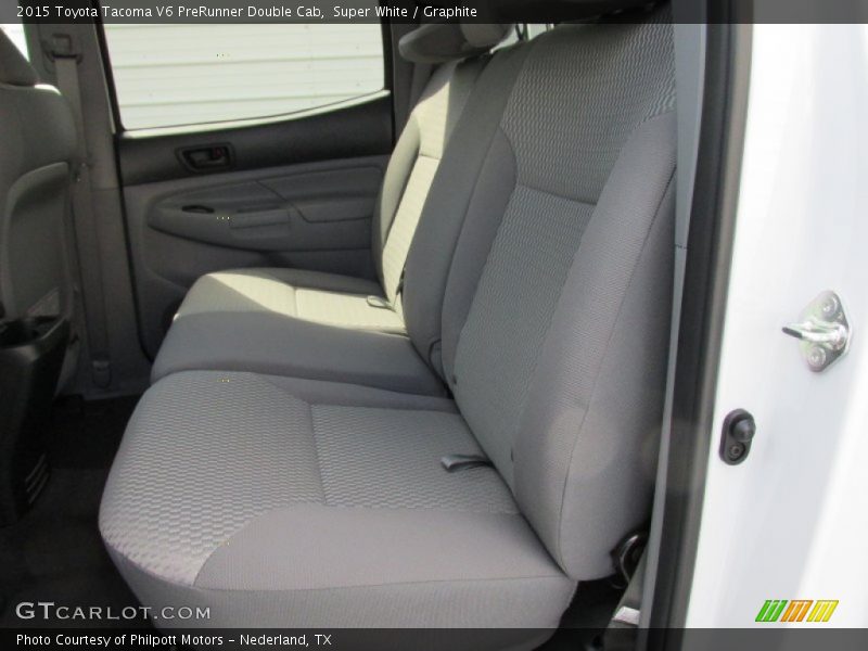 Super White / Graphite 2015 Toyota Tacoma V6 PreRunner Double Cab