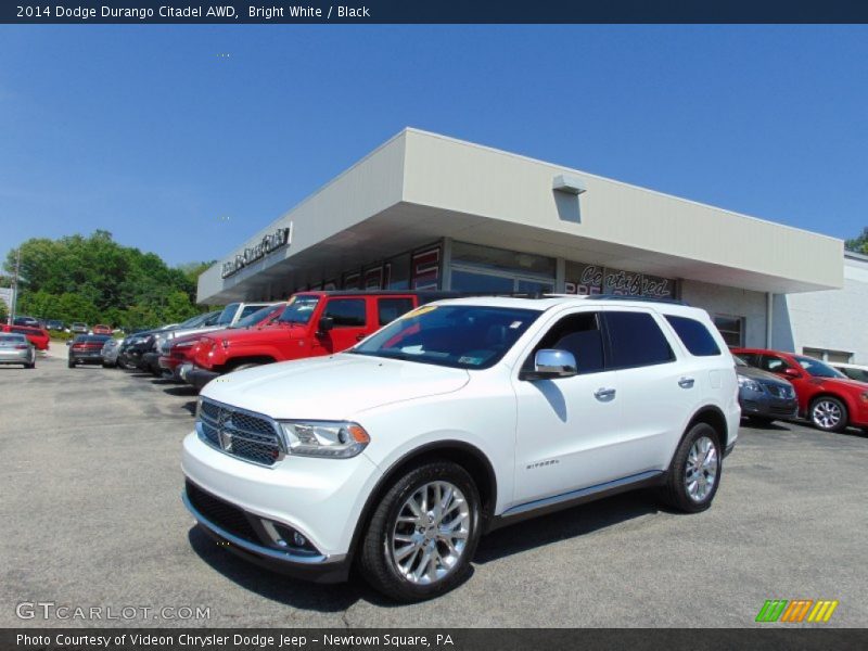 Bright White / Black 2014 Dodge Durango Citadel AWD