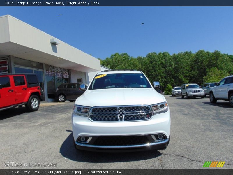 Bright White / Black 2014 Dodge Durango Citadel AWD