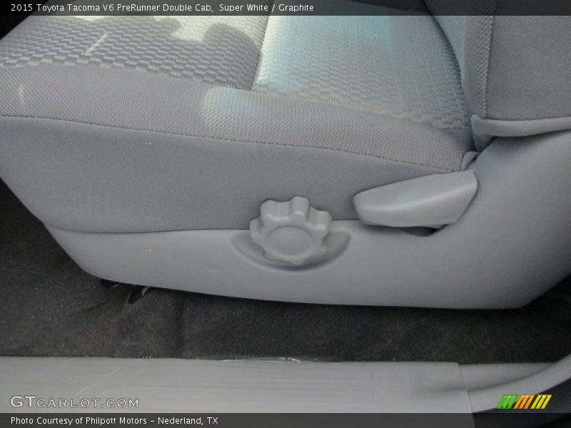 Super White / Graphite 2015 Toyota Tacoma V6 PreRunner Double Cab