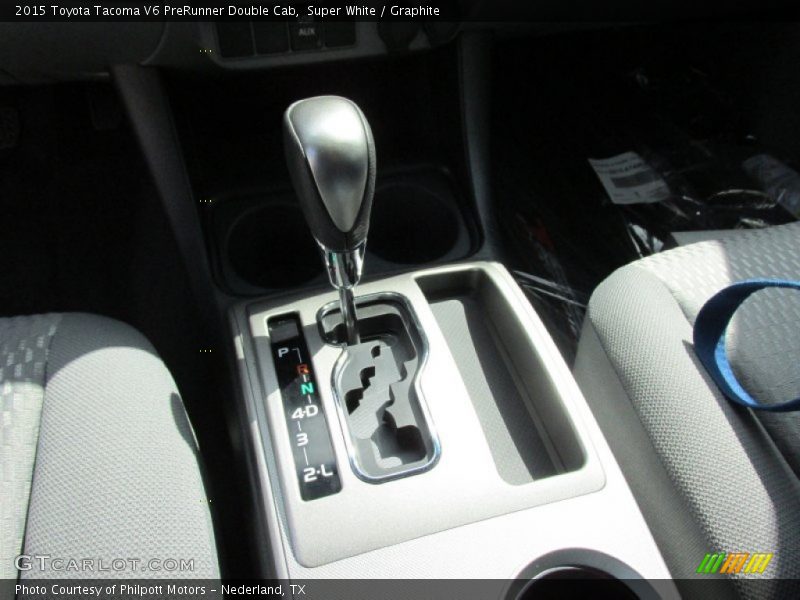 Super White / Graphite 2015 Toyota Tacoma V6 PreRunner Double Cab