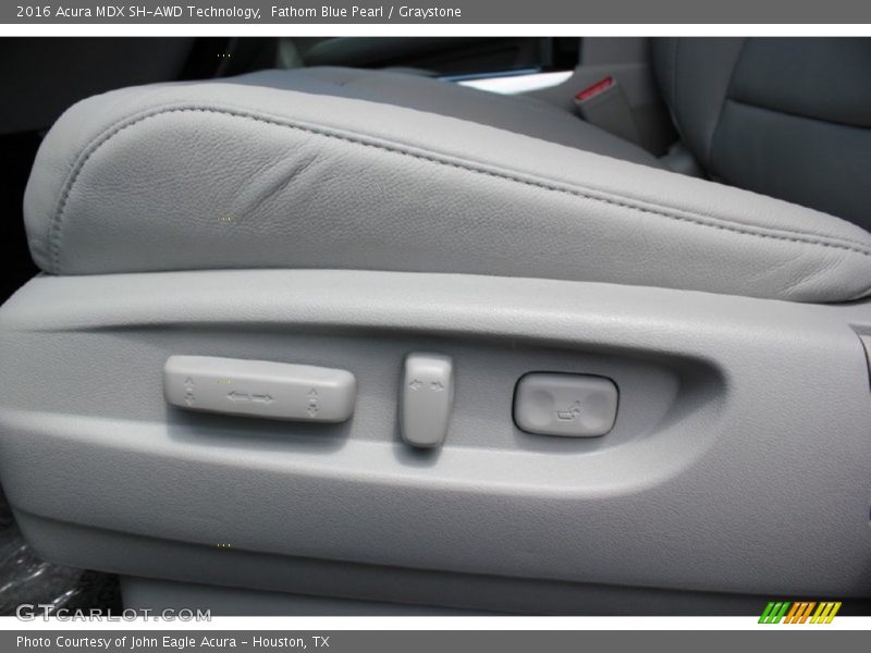 Fathom Blue Pearl / Graystone 2016 Acura MDX SH-AWD Technology
