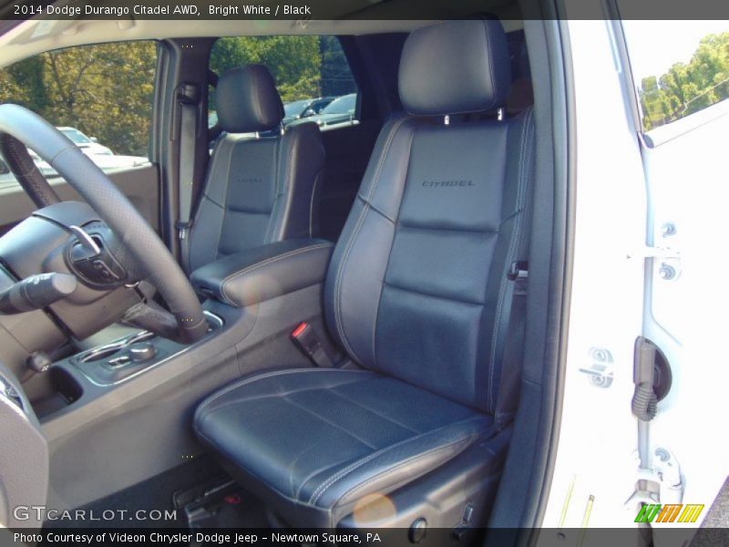 Bright White / Black 2014 Dodge Durango Citadel AWD