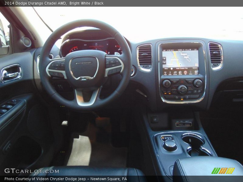 Bright White / Black 2014 Dodge Durango Citadel AWD