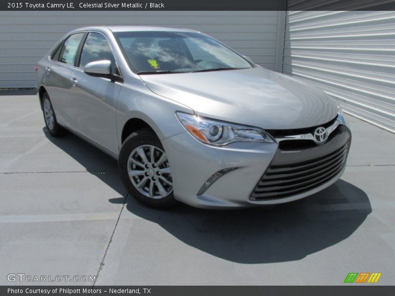 Celestial Silver Metallic / Black 2015 Toyota Camry LE