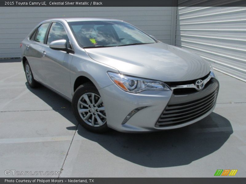 Celestial Silver Metallic / Black 2015 Toyota Camry LE